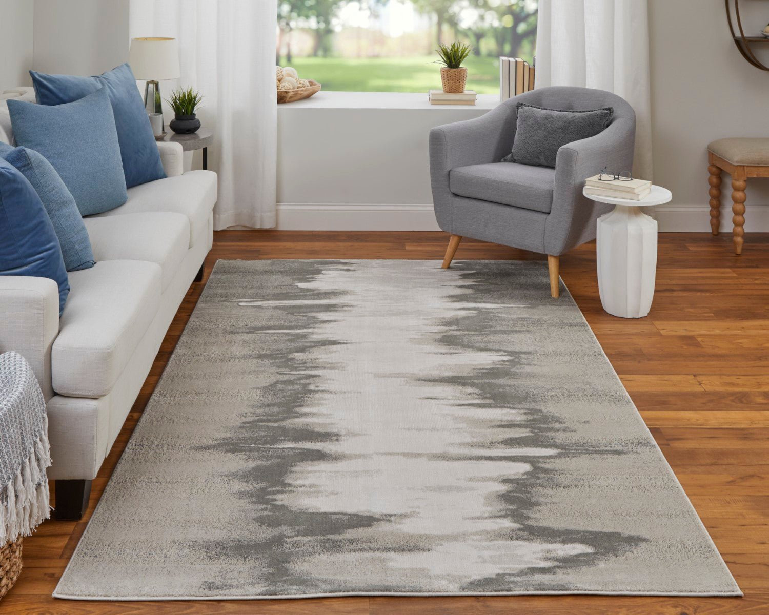 Orin Abstract Gray/Taupe/Ivory Rug