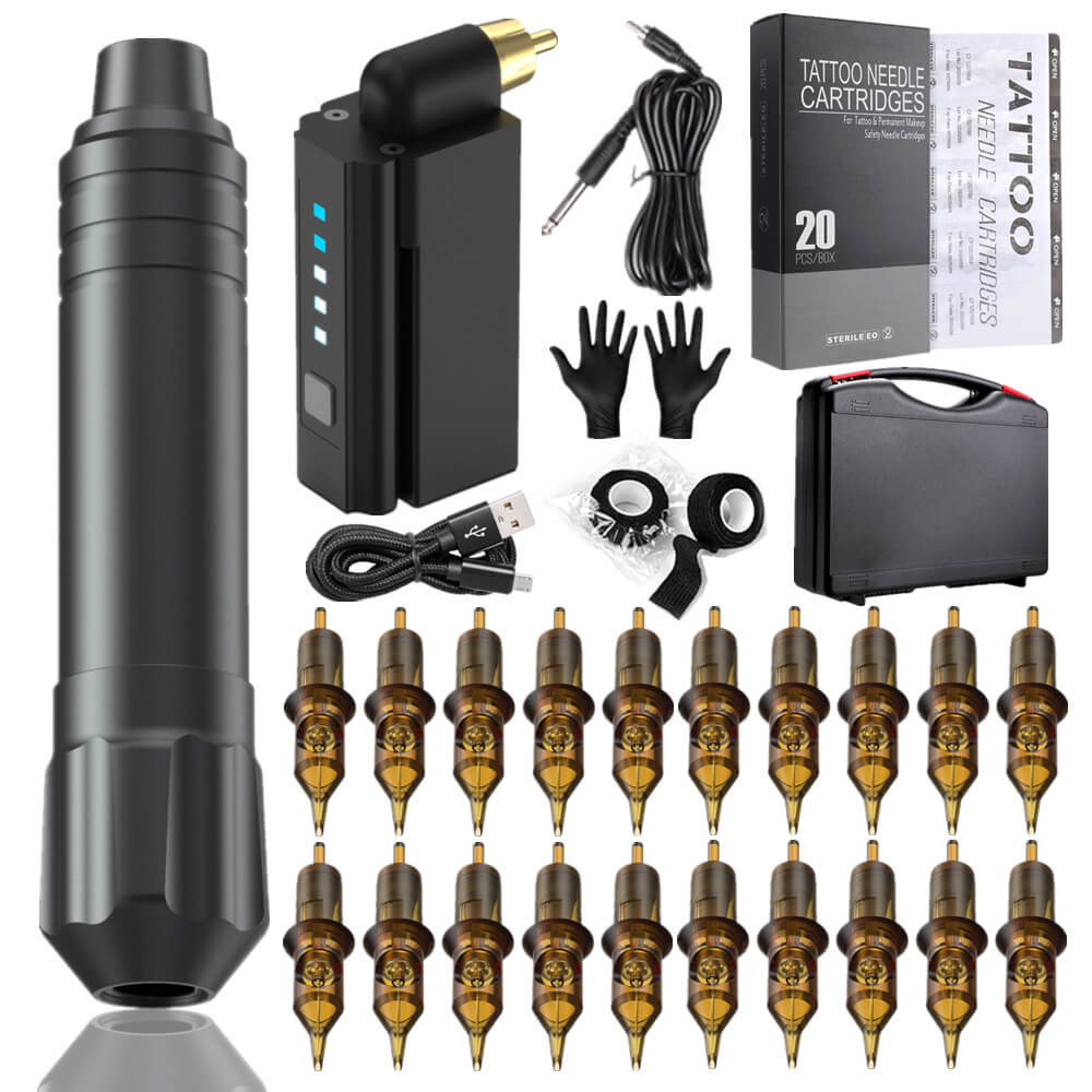 Bluerockt Rotary Tattoo Pen Kit BTK01 With Wireless Power Supply