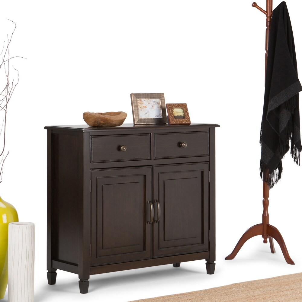 WYNDENHALL Hampshire Solid Wood Traditional Entryway Storage Cabinet   40\