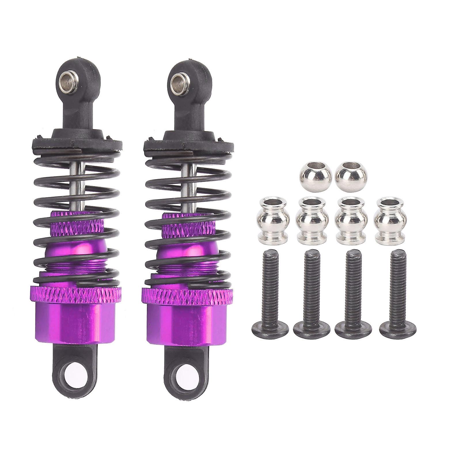 2pcs 63mm Rc Aluminium Shock Absorber Damper For Traxxas Slash 2wd Rc Car Upgrade Partspurple