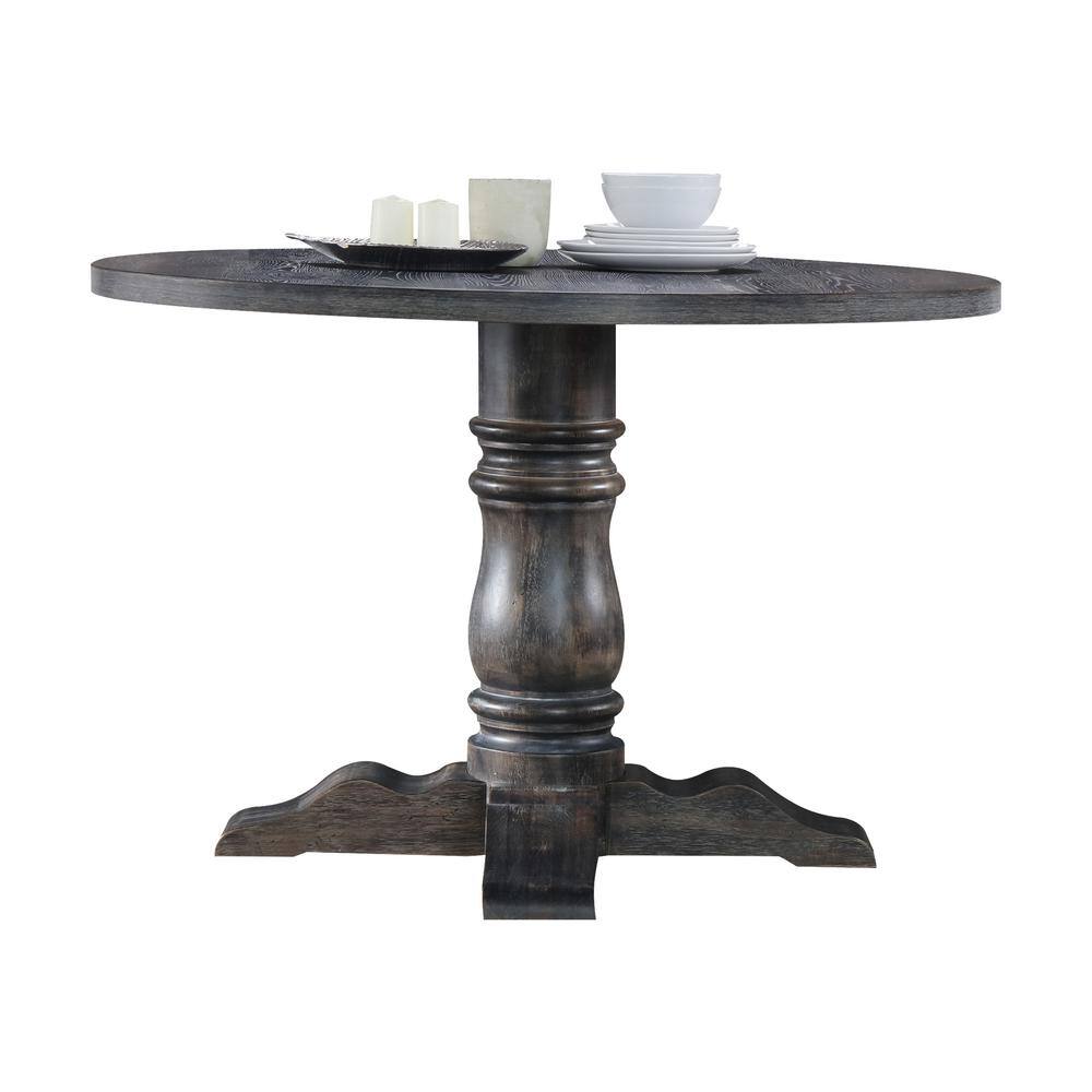 Acme Furniture Wallace Weathered Gray Dining Table 74640