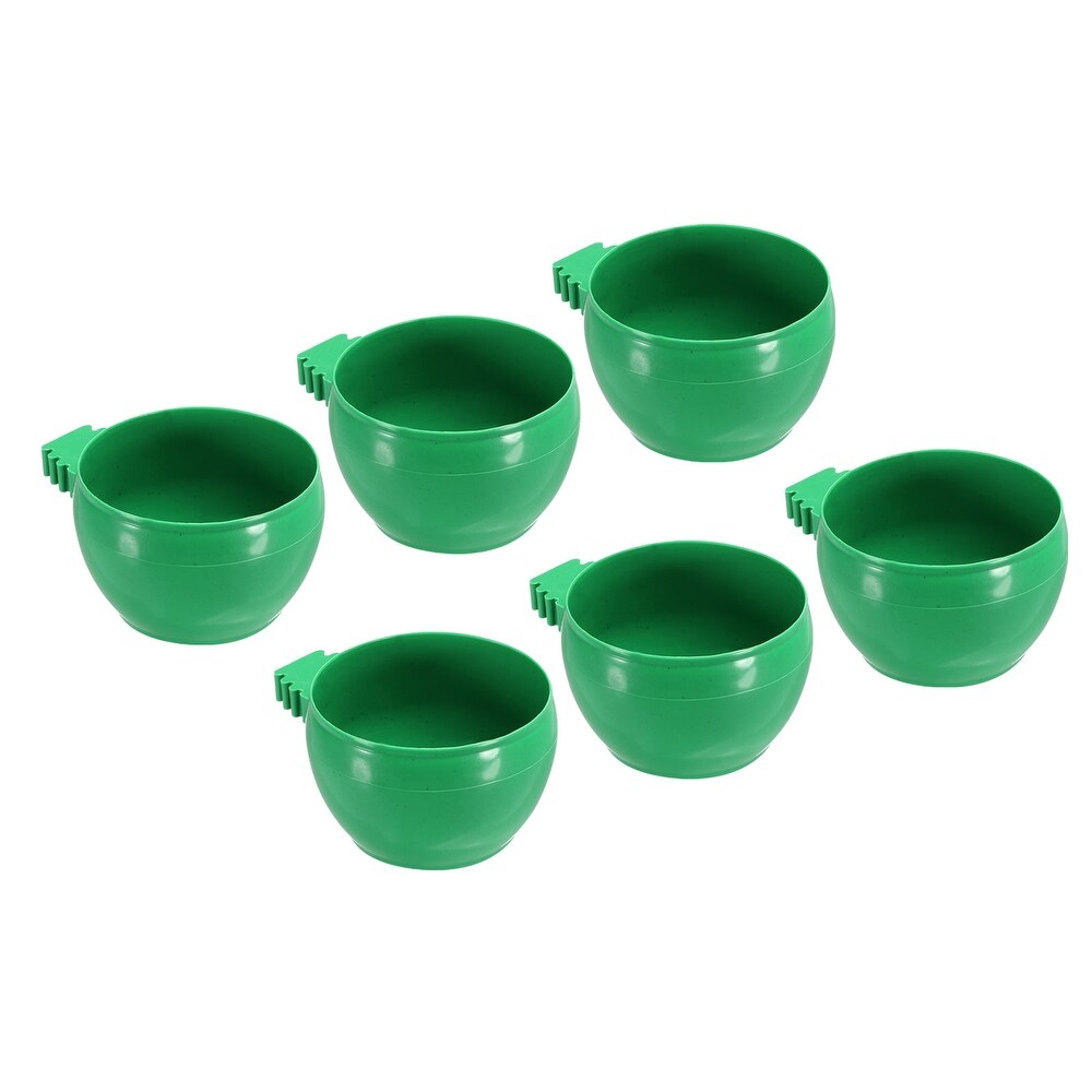 Large Bird Feeder Cage Cups Pigeon Water Bowl Feeding Sand Cup  6 Pack