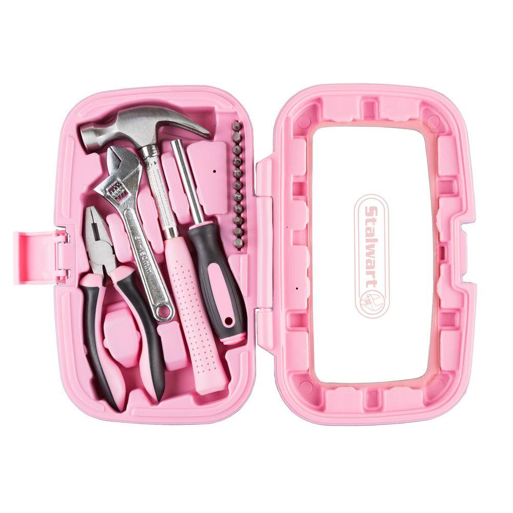 Stalwart Home Pink Tool Kit (15-Piece) M550082