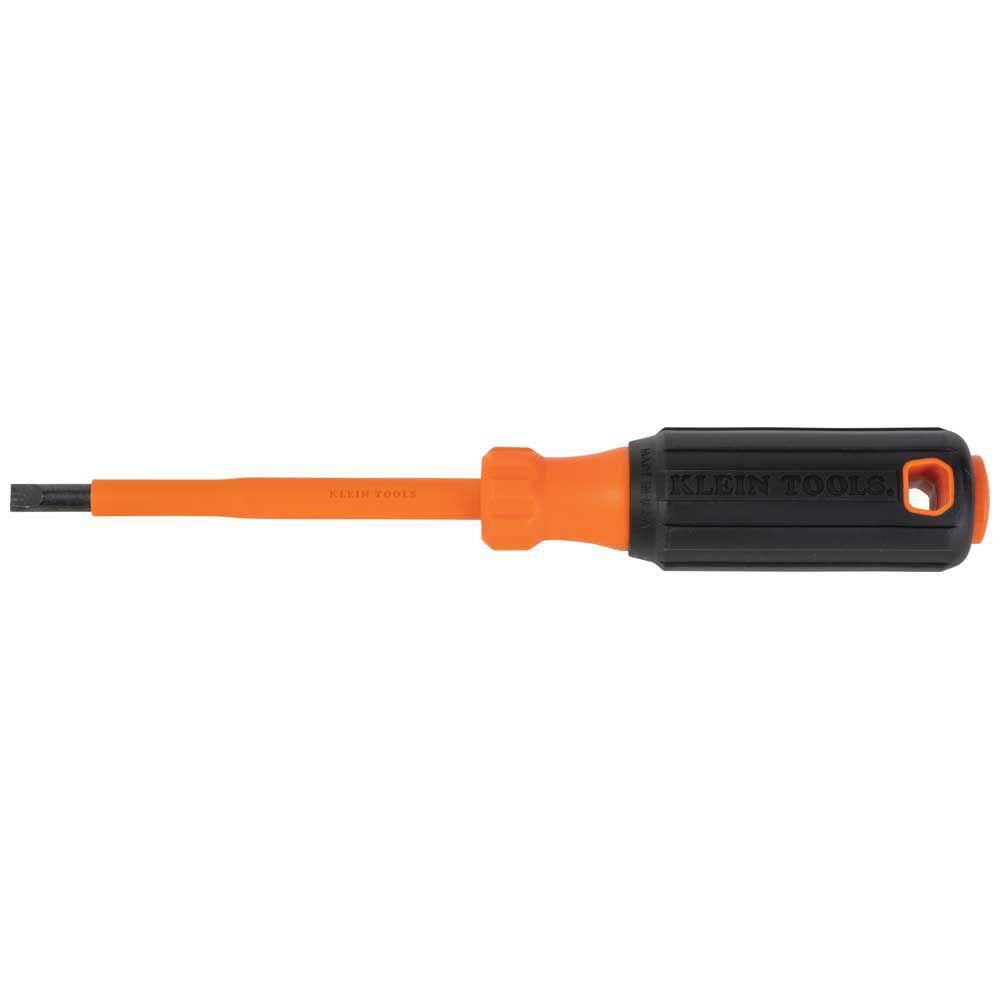 Klein Tools Insulated Screwdriver 14 in. Cabinet 4 in. Round Shank 6824INS