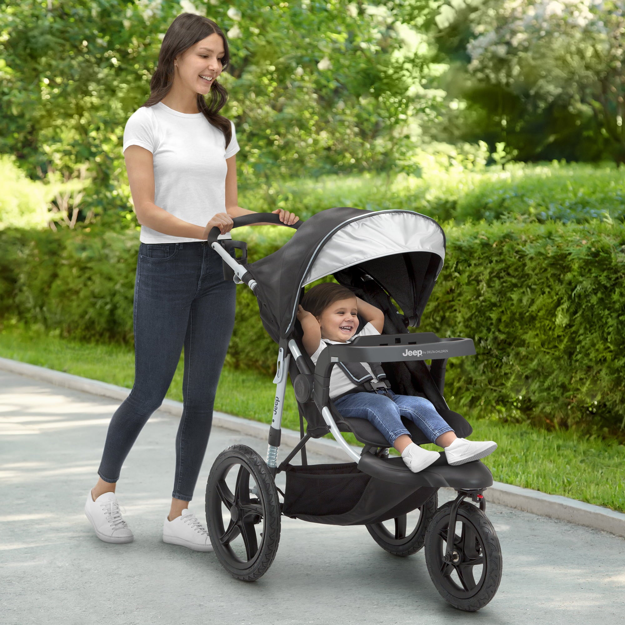 Jeep Boost Jogging Stroller by Delta Children, Black