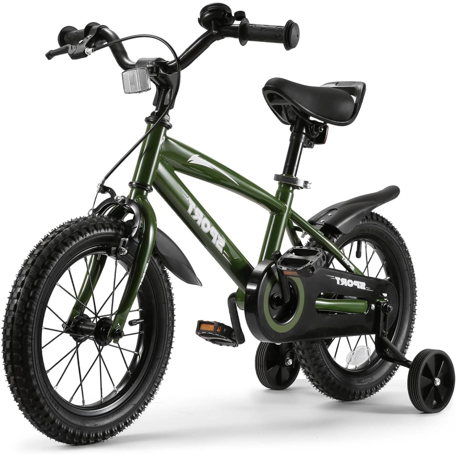 14 Inch Kid's Bike with Training Wheels for Ages 5-8