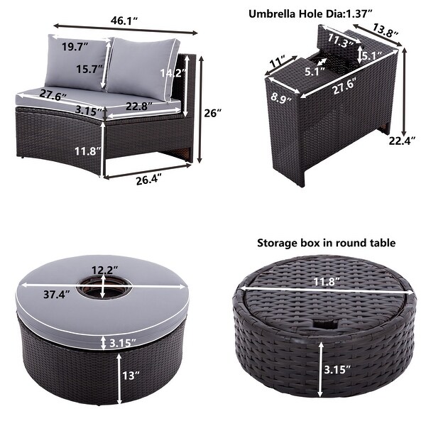 4-Piece Patio Furniture Sets - Overstock - 35898686