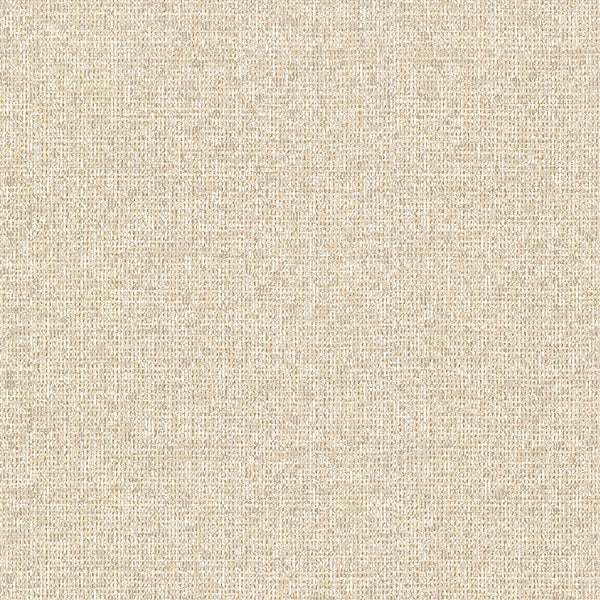 Maia Gold Faux Linen Wallpaper from the Lustre Collection