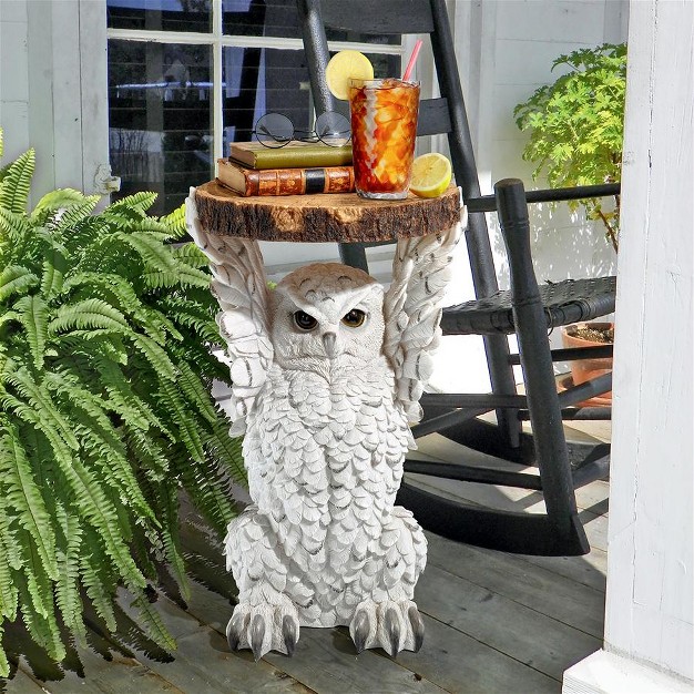 Design Toscano Wisdom Owl Sculptural Side Table