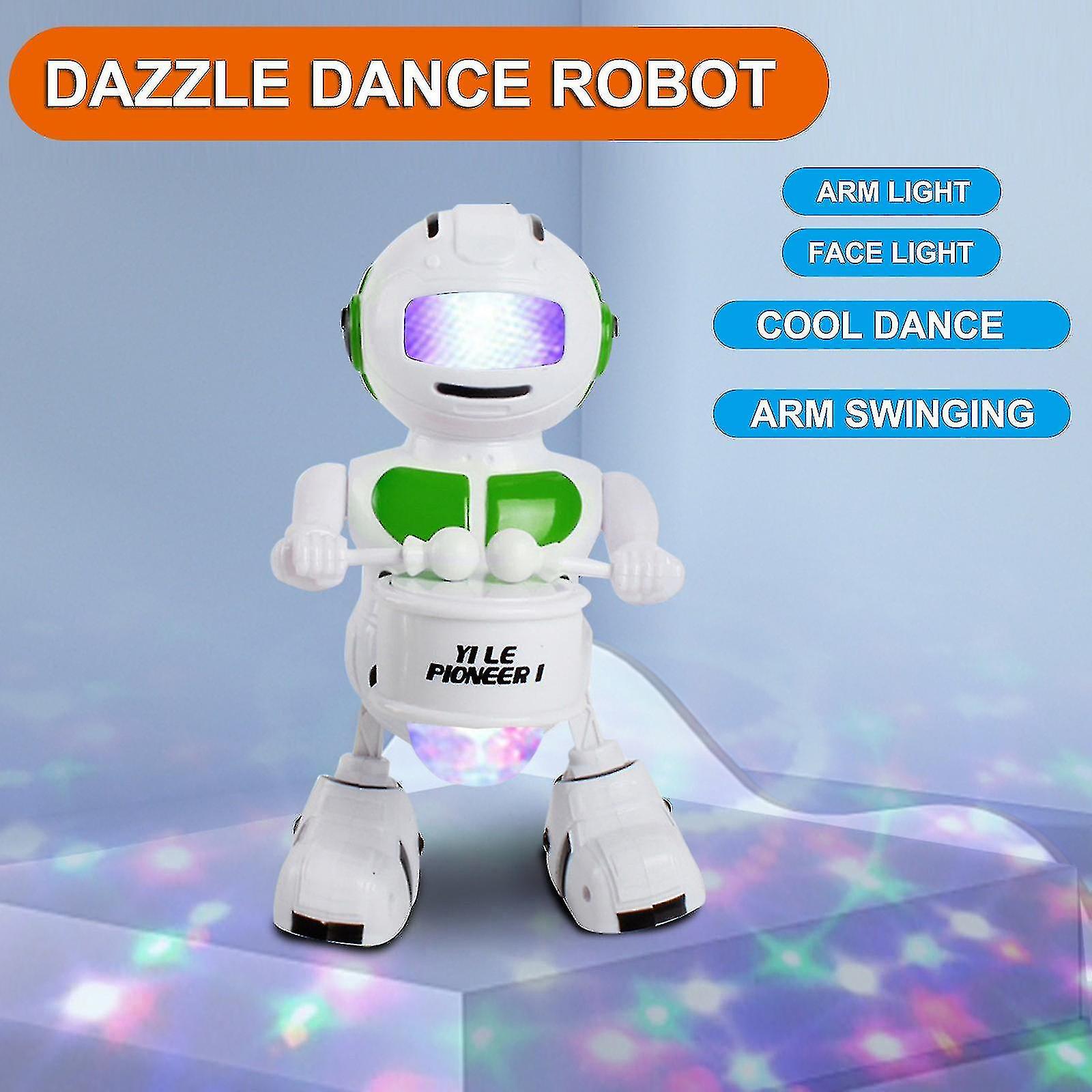 Automatic Electric Dance Robot Toy Led Light Music Dance Robot Atmosphere Light  Gift