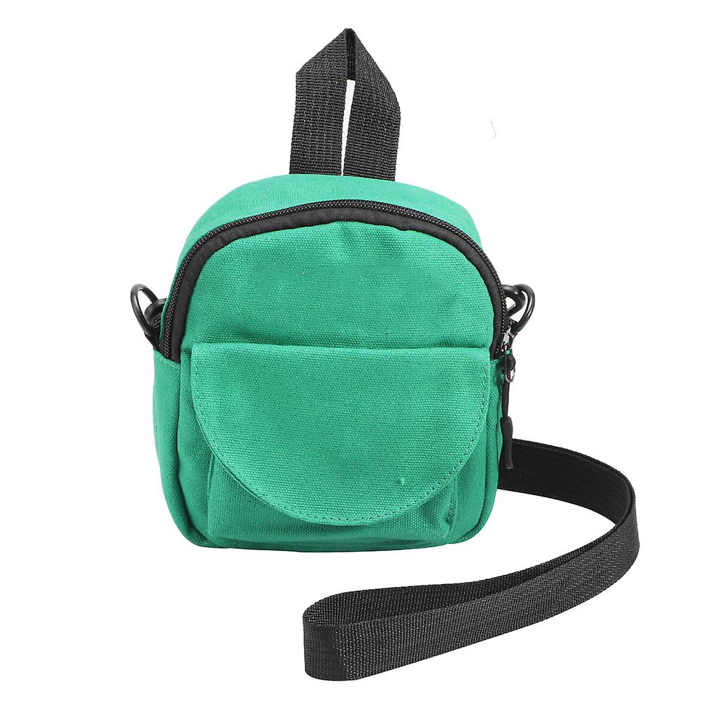 1pcs Canvas Outdoor Portable Hamster Carrier Outgoing Bag For Small Pets Chinchillasnatural Green