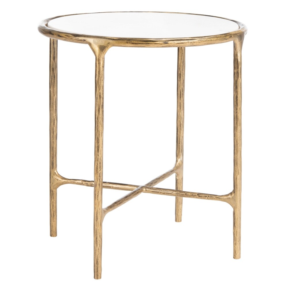 SAFAVIEH Couture Jessa Forged Metal Round End Table   18\