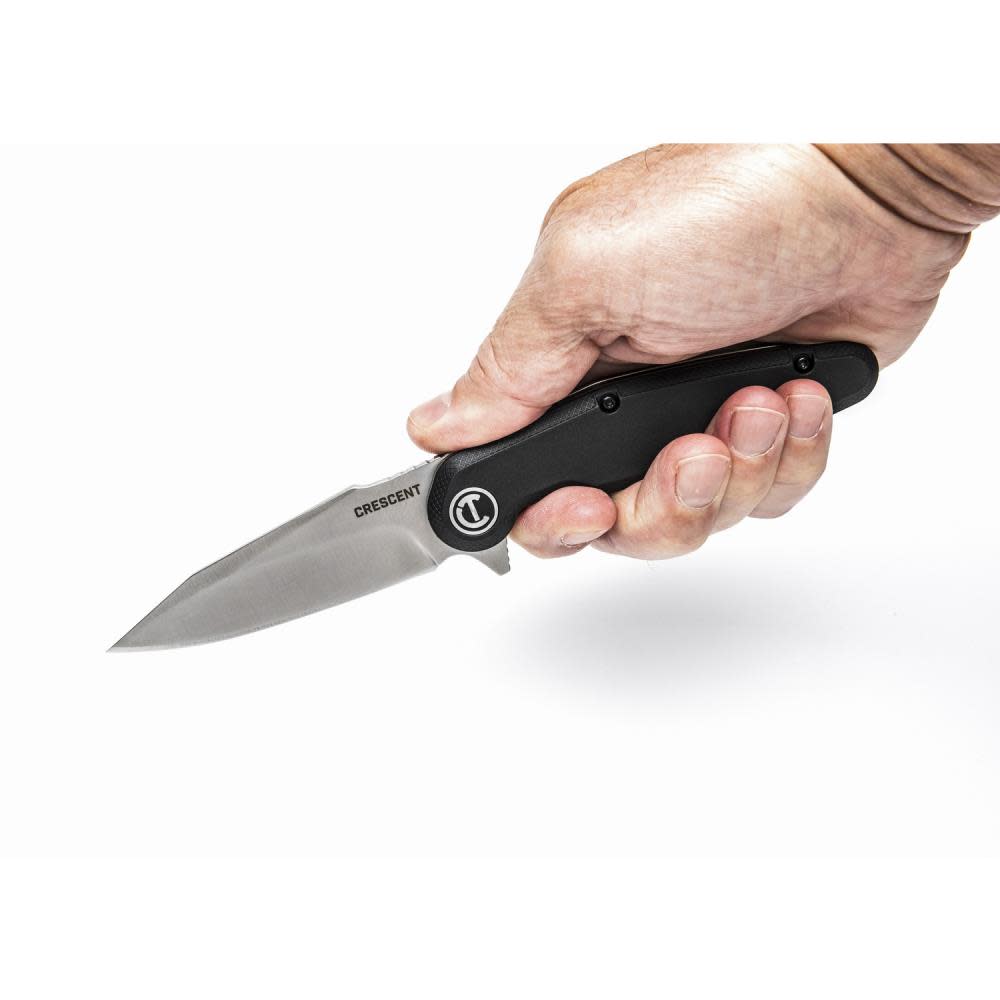 3-1/2 Harpoon Blade Composite Handle Pocket Knife ;