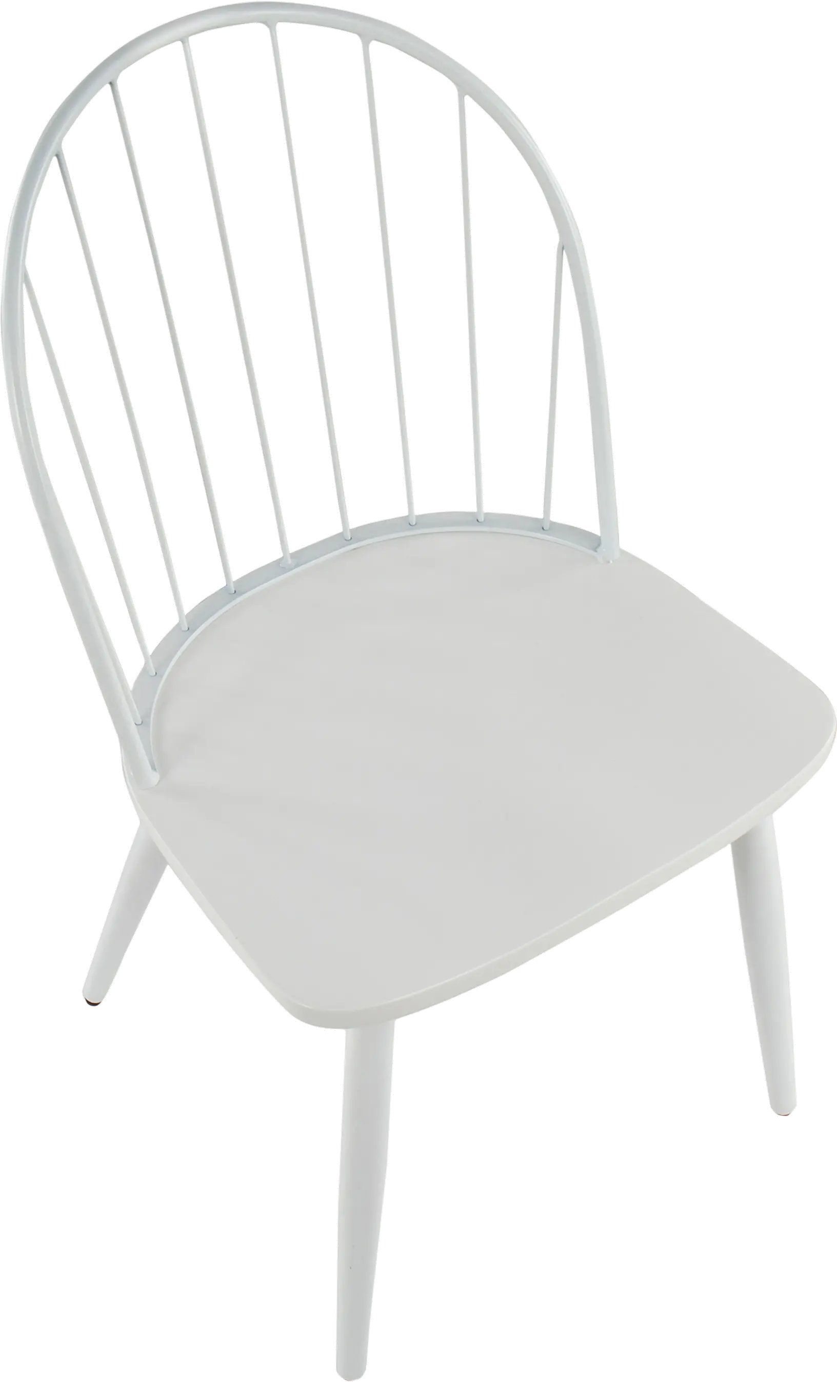 Riley White High Back Dining Chair， Set of 2