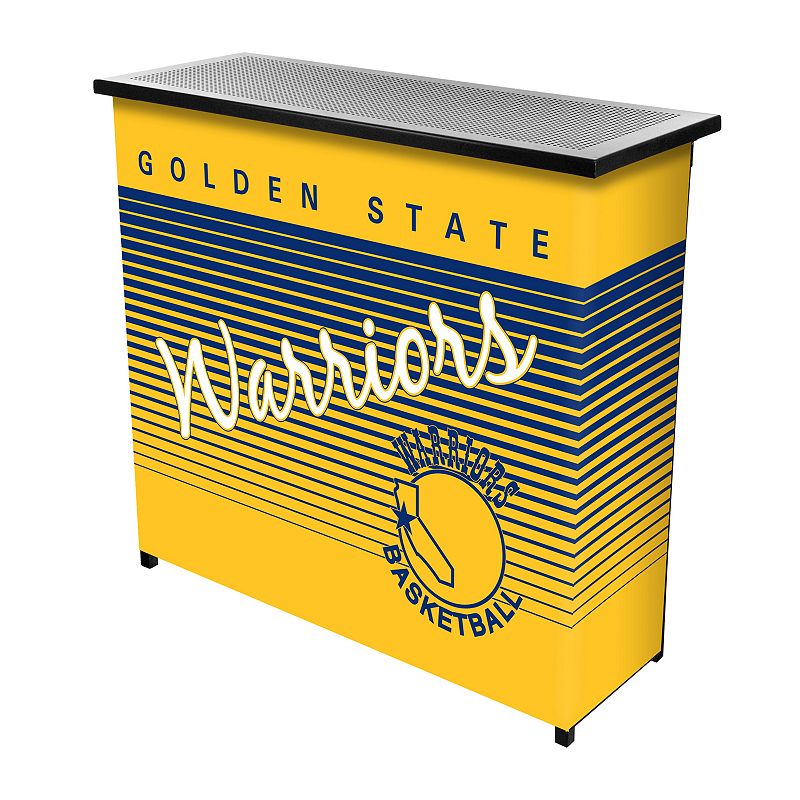 Golden State Warriors Hardwood Classics 2-Shelf Portable Bar with Case