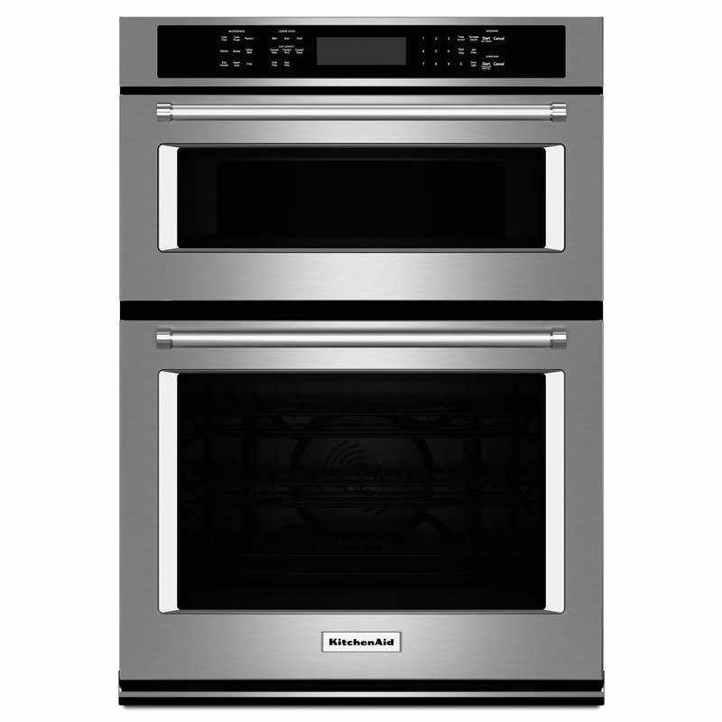 KitchenAid 27-inch, 4.3 cu. ft. Built-in Combination Wall Oven with Convection KOCE507ESS