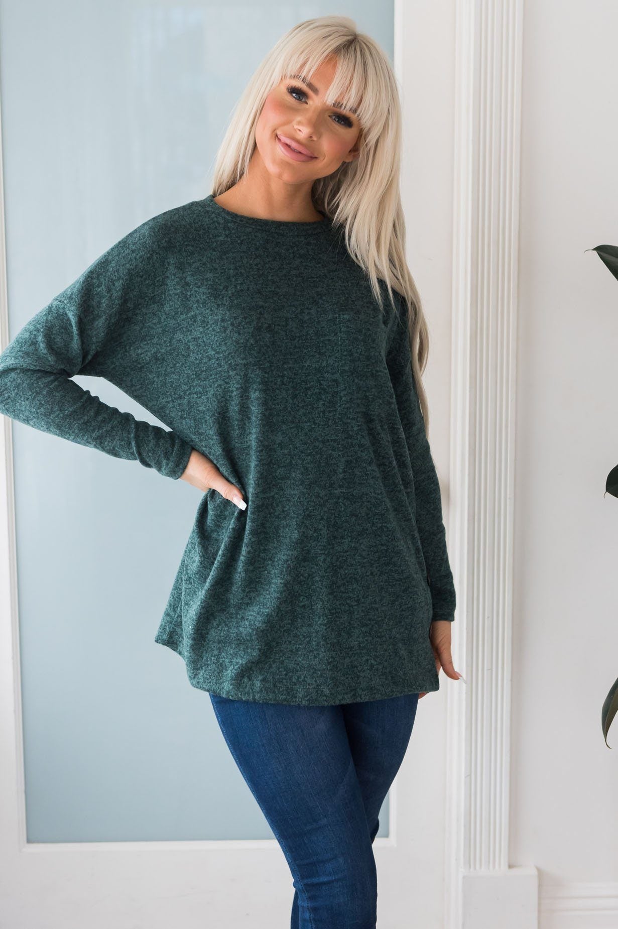 Nothing But Cozy Modest Blouse