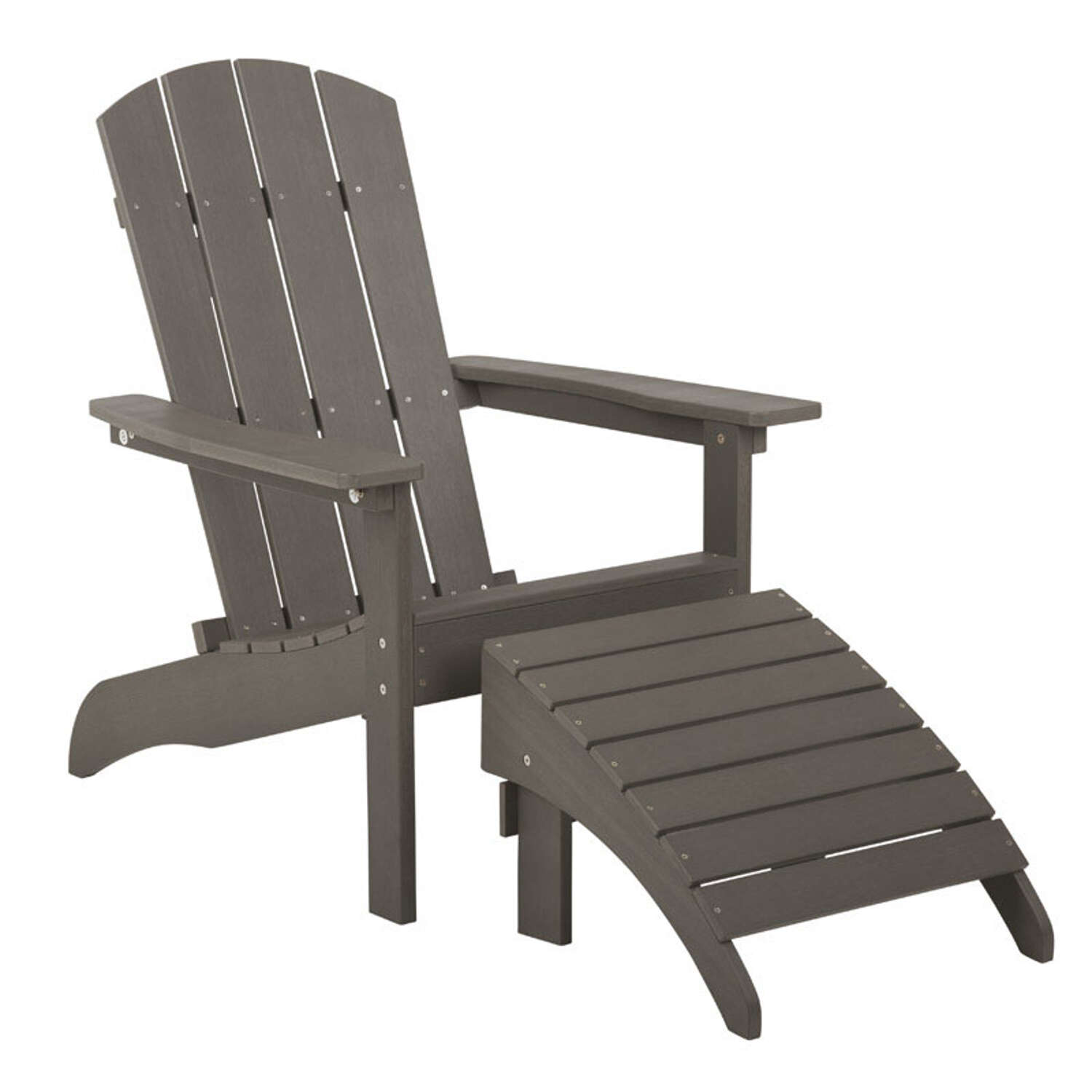 Living Accents Slate Resin Frame Adirondack Chair