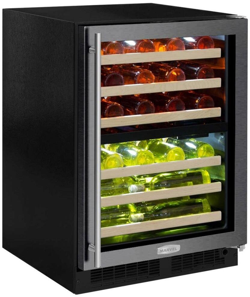 Marvel ML24WDG3RB 24 Inch Black Frame Wine Cooler