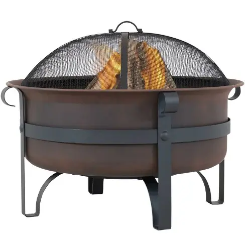 Heavy Duty Outdoor Fire Pit Burner Outdoor  32 Inch Bonfire Wood Burning Firepit Square Fire Table