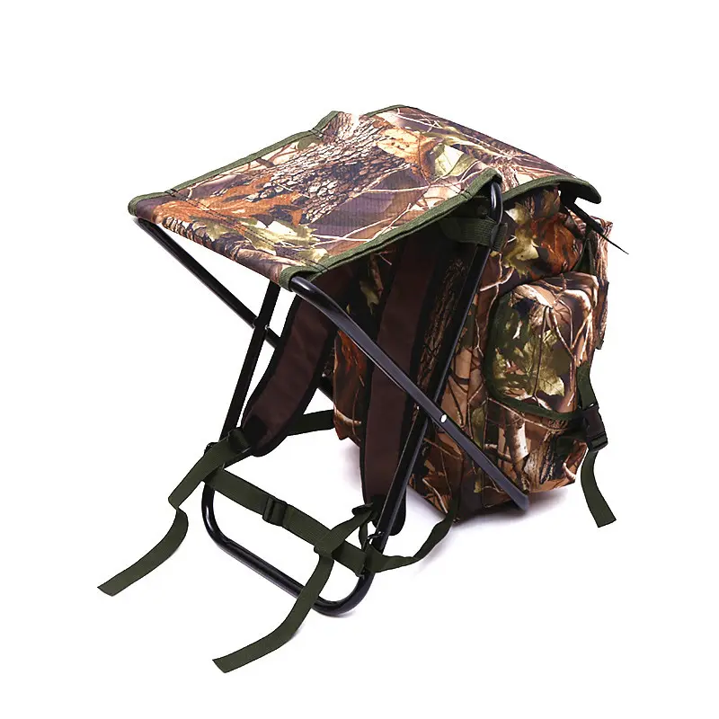 Outdoor Sports Backpack Chair Folding Stool Camping Hiking Fishing Stool Amazon Wholesale Custom