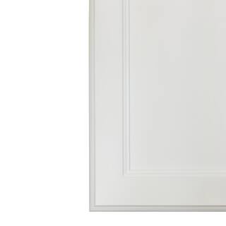 WG Wood Products 15.5 in. W x 59 in. H 3.5 in. D Dogwood Inset Panel White Enamel Recessed Medicine Cabinet without Mirror DOG-256-WHITE