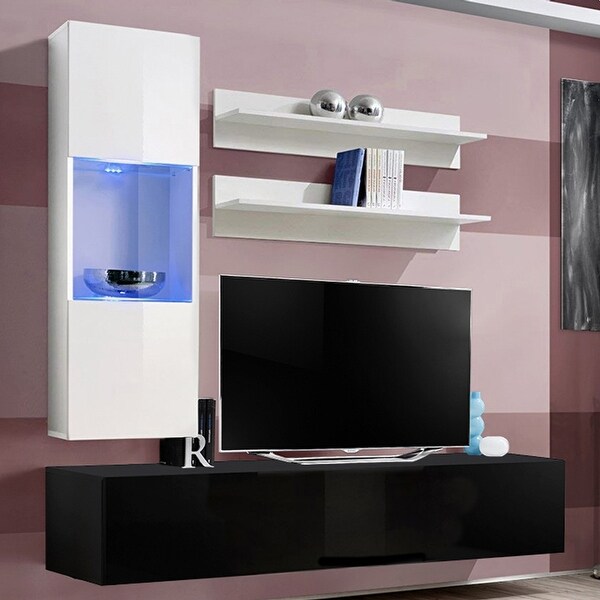 Fly H3 Wall Mounted Floating Modern Entertainment Center