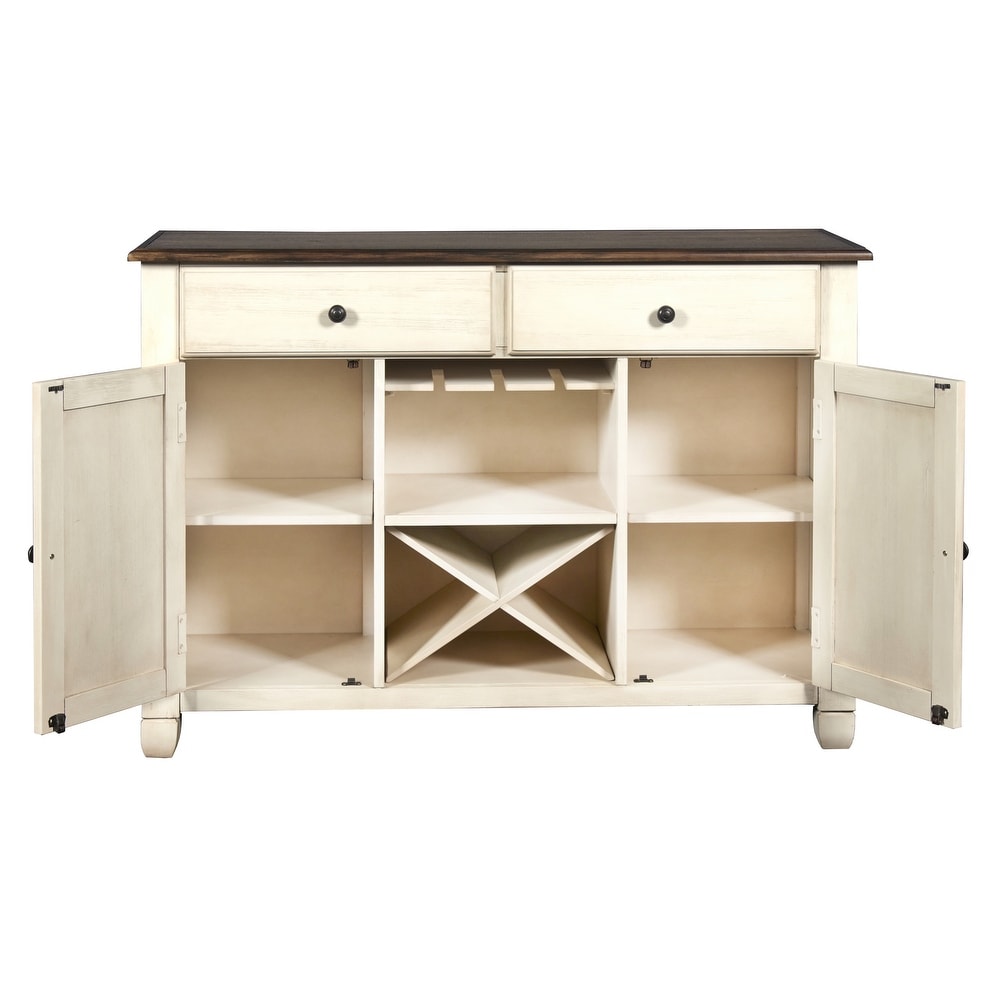 New Classic Furniture Cassidy X Shaped Accent Server