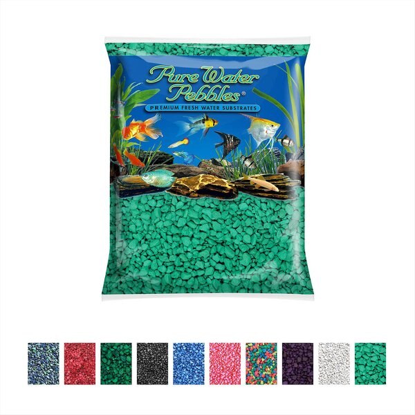 Pure Water Pebbles Coated Aquarium Gravel， 5-lb bag