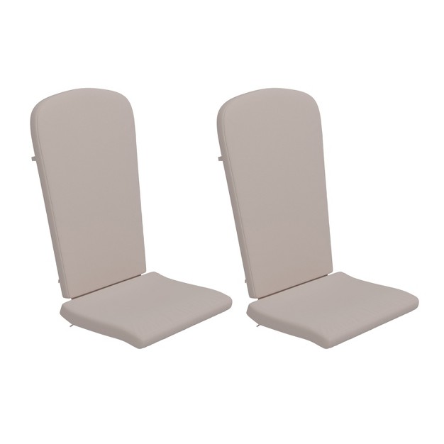 Emma And Oliver All weather Indoor And Outdoor Cushions For Adirondack Chairs And High Back Patio Chairs