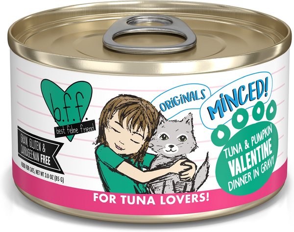 BFF Tuna and Pumpkin Valentine Dinner in Gravy Canned Cat Food