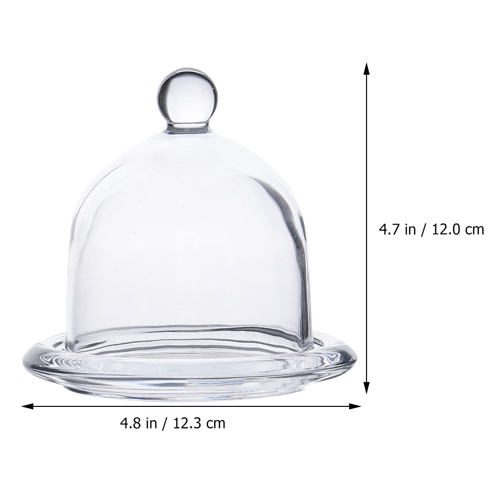 Nuolux Cake Dome Cover Glass Display Dessert Platestand Cupcakelid Bell Serving Platter Cloche Holder Server Tray Bowl Case