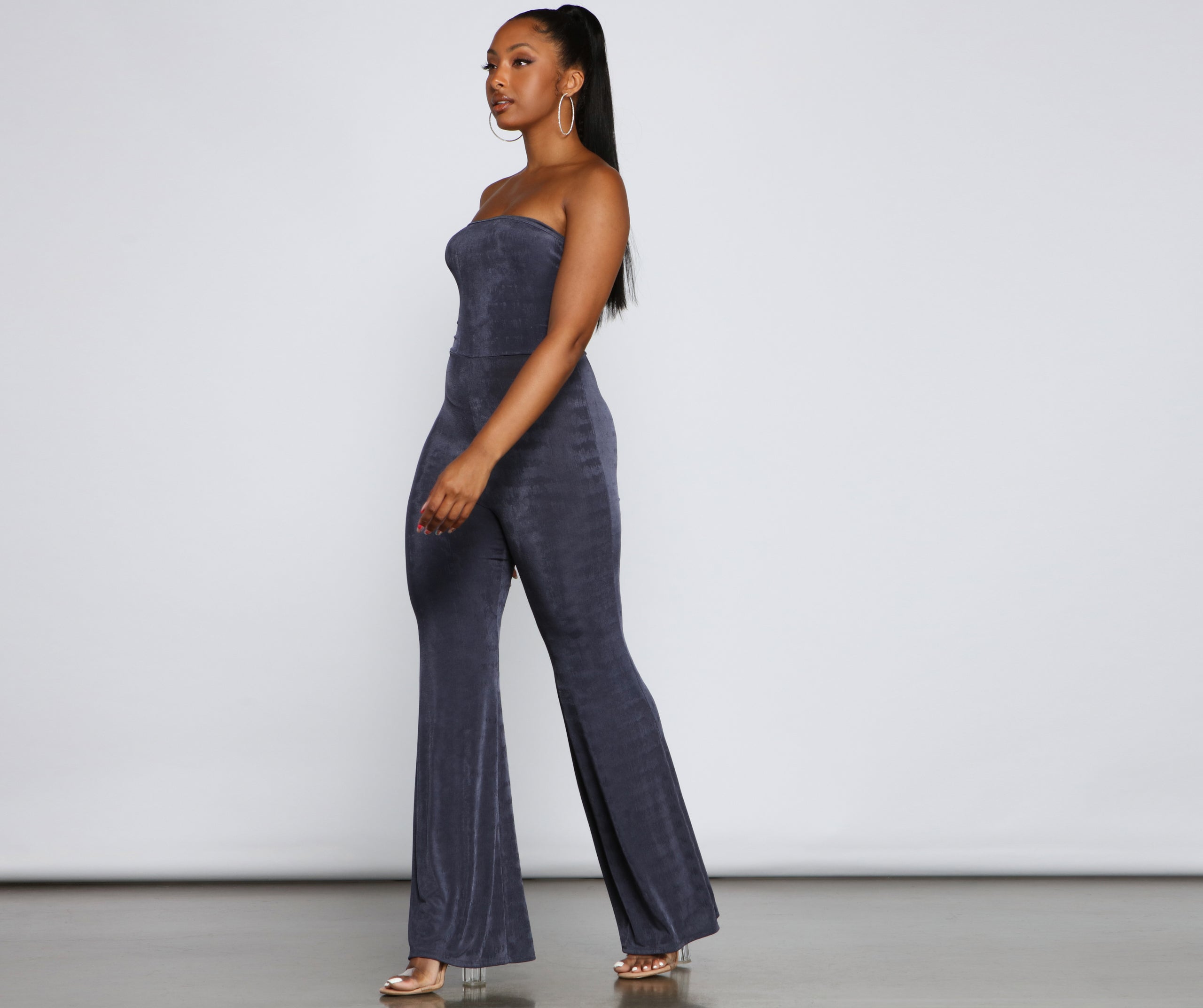 Style Icon Lace-Up Back Jumpsuit