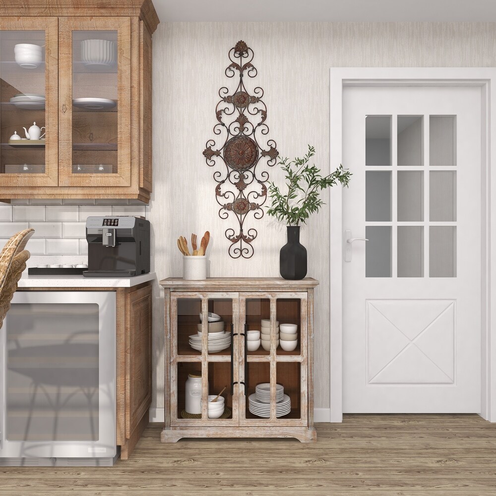 Brown Metal Rustic Ornamental Wall Decorl