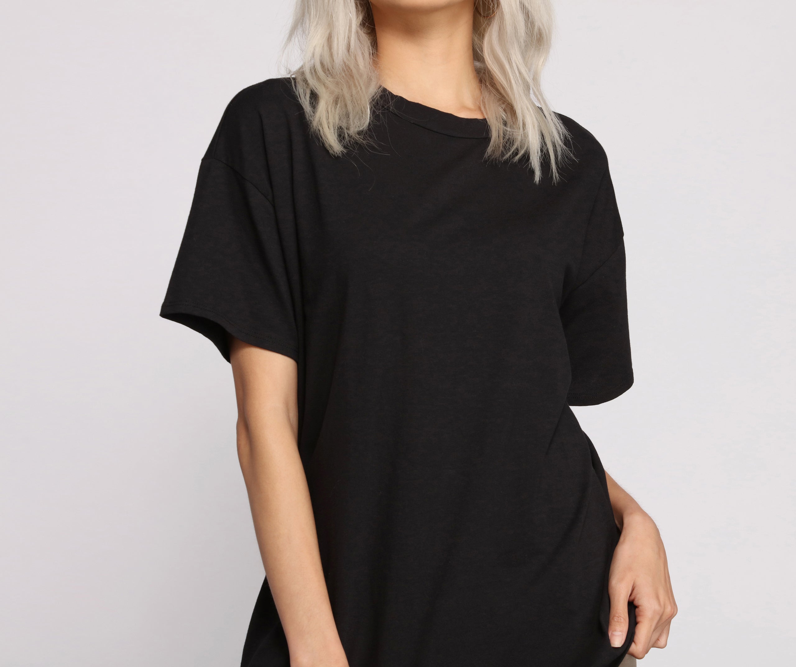 Essential Casual Oversize Basic Tee Shirt