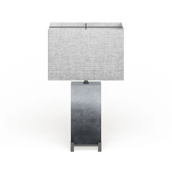 Grey Polystone Modern Table Lamp 26 x 15 x 9 - 15 x 25