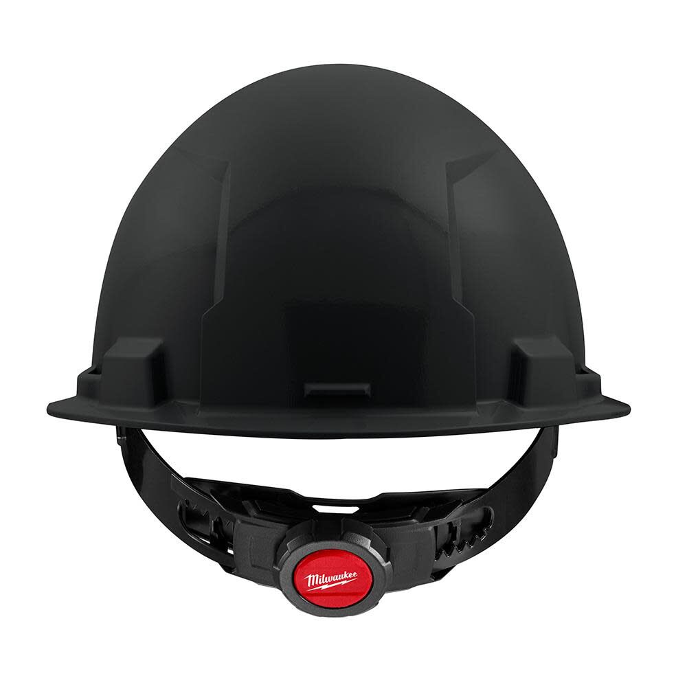 MW Black Front Brim Hard Hat with 4pt Ratcheting Suspension Type 1 Class E 48-73-1110 from MW