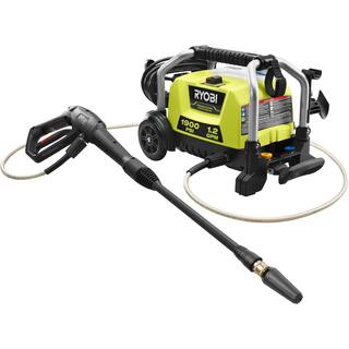 RYOBI 1900 PSI 1.2 GPM Cold Water Wheeled Electric Pressure Washer with 12 in. Surface Cleaner RY1419MT-SC