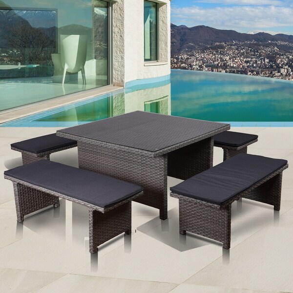 Amazonia Outdoor Patio Low Side Wicker Table