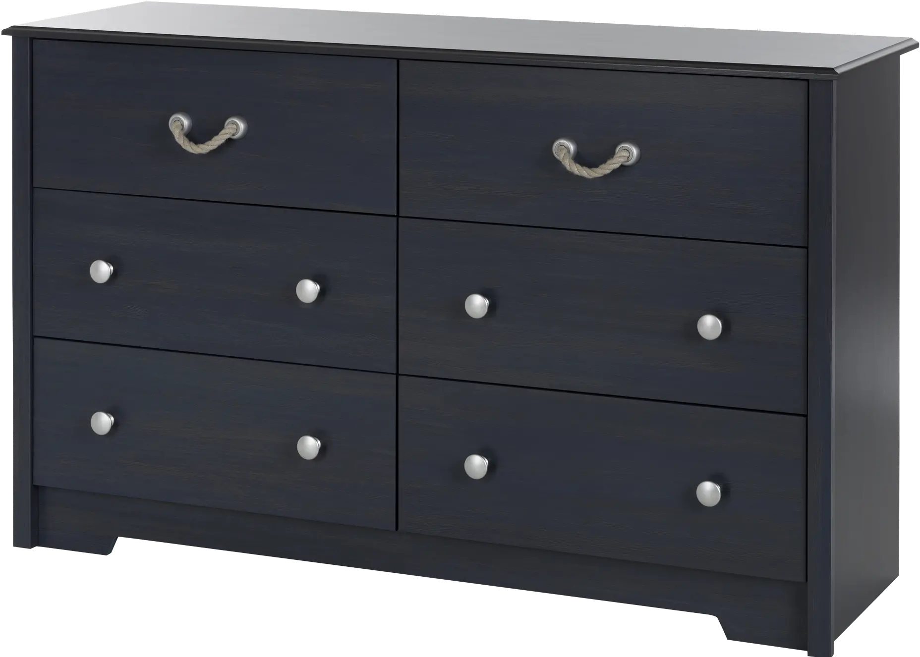 Navali 6 Drawer Blue Dresser - South Shore