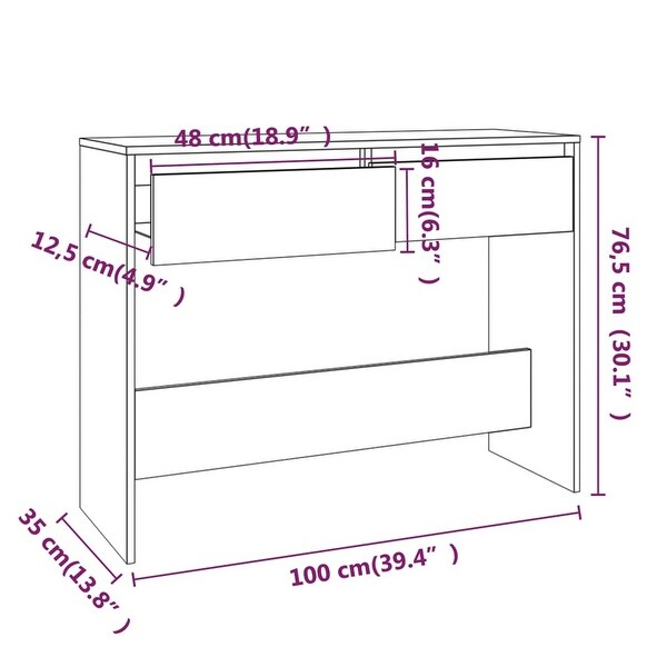 Console Table Hall Table Wooden Side Table 39.4