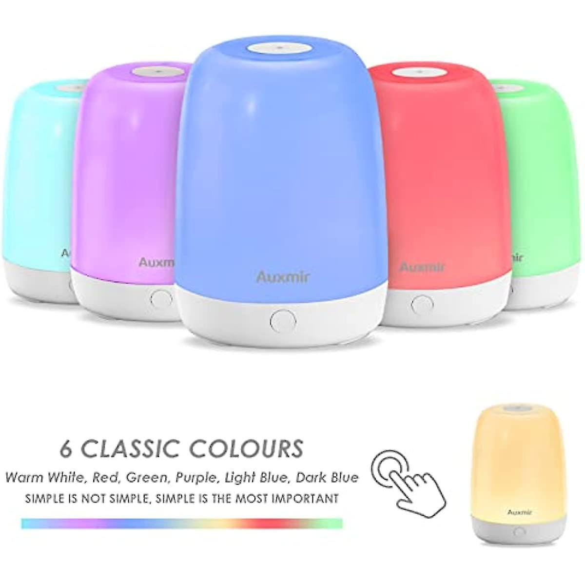 Bedside Table Lamp  Led Touch Night Lamp  Usb Rechargeable  3 Dimmable Warm Lights  5 Colours and Gradient Colors  Portable Night Light For Bedroom  Liv