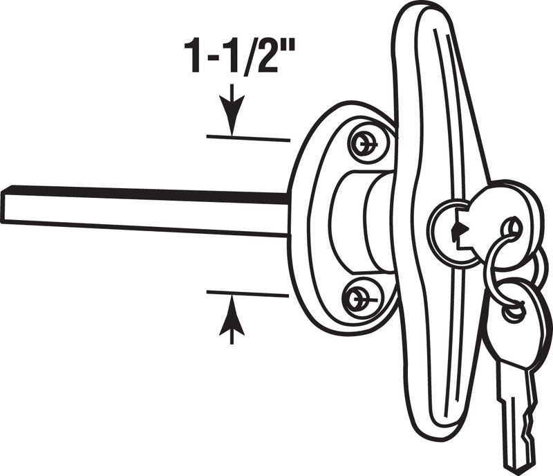 HANDLE T LOCKING GARAGE