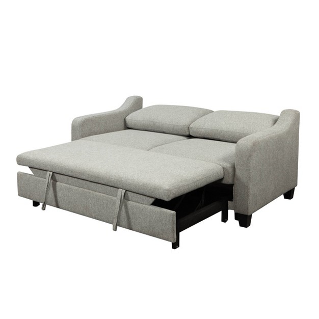 Marlah Stain Resistant Fabric Sleeper Sofa Gray Abbyson Living