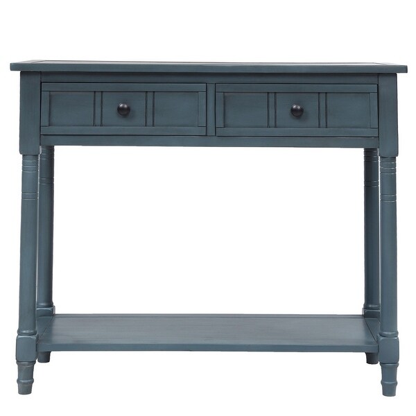 Series Console Table Traditional Design with Two Drawers