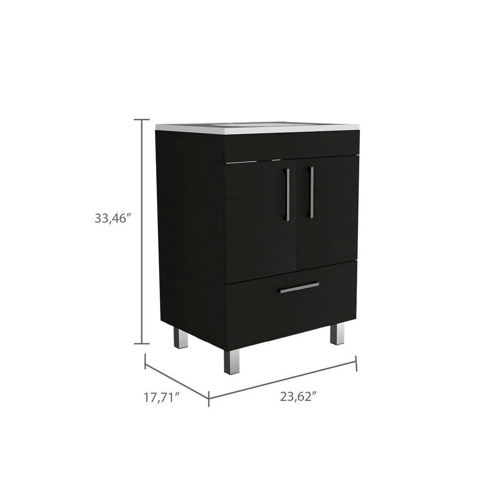 2 Door Rectangle Single Bathroom Vanity