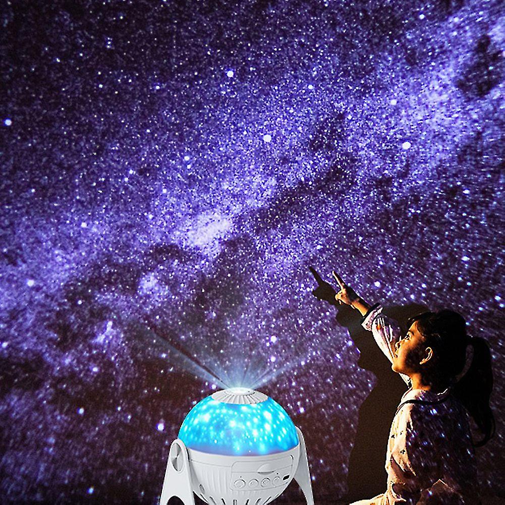 Led Star Projector Night Light 6 In 1 Planetarium Projectionr Galaxy Starry Projector Lamp Usb Rota