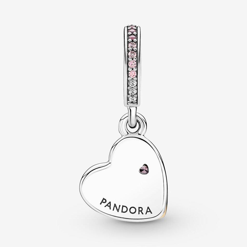 PANDORA  Entwined Infinite Hearts Double Dangle Charm