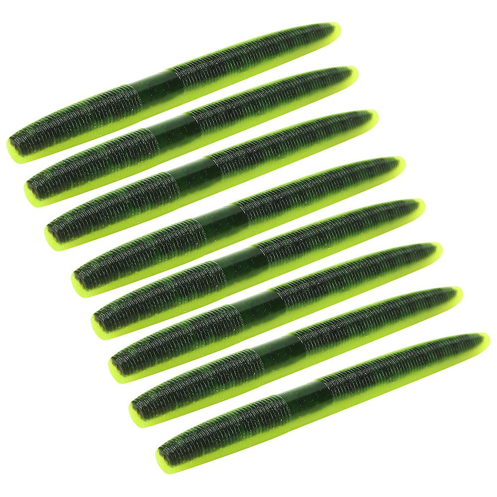 8pcs Ar24 10cm/6.5g Soft Worm Fishing Bait Artificial Lifelike Simulation Lure Accessory#1