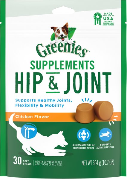 Greenies Chicken Flavored Soft Chew Joint Supplement for Dogs